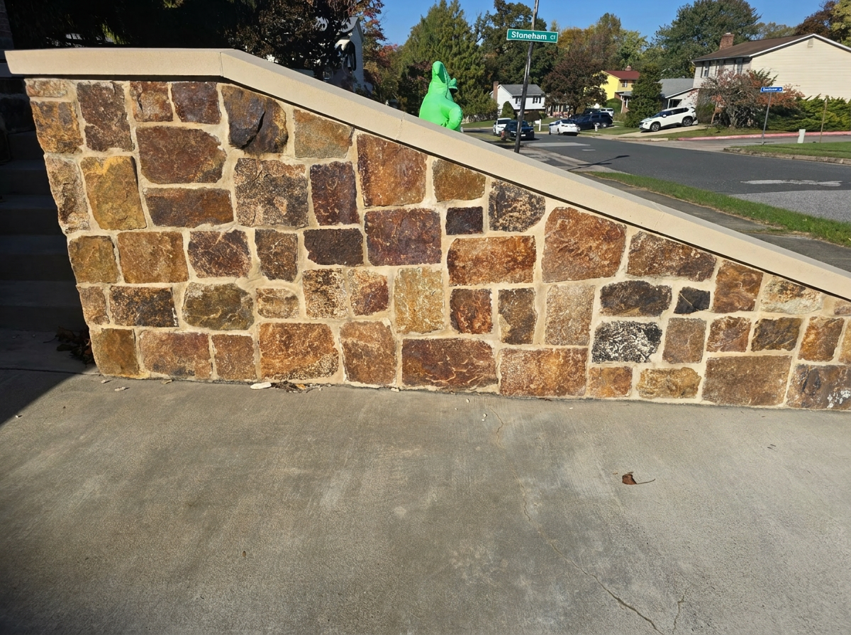 Natural Stone Veneer Wall