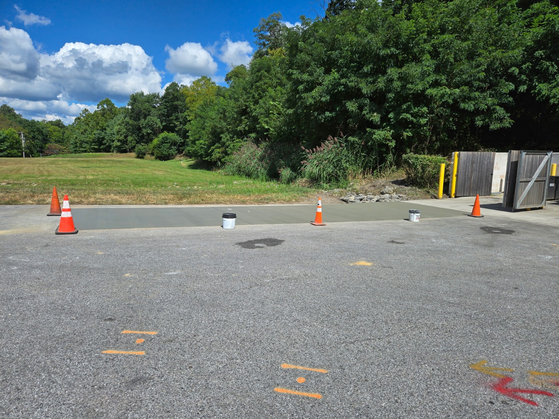 Trash Corral Concrete Pad